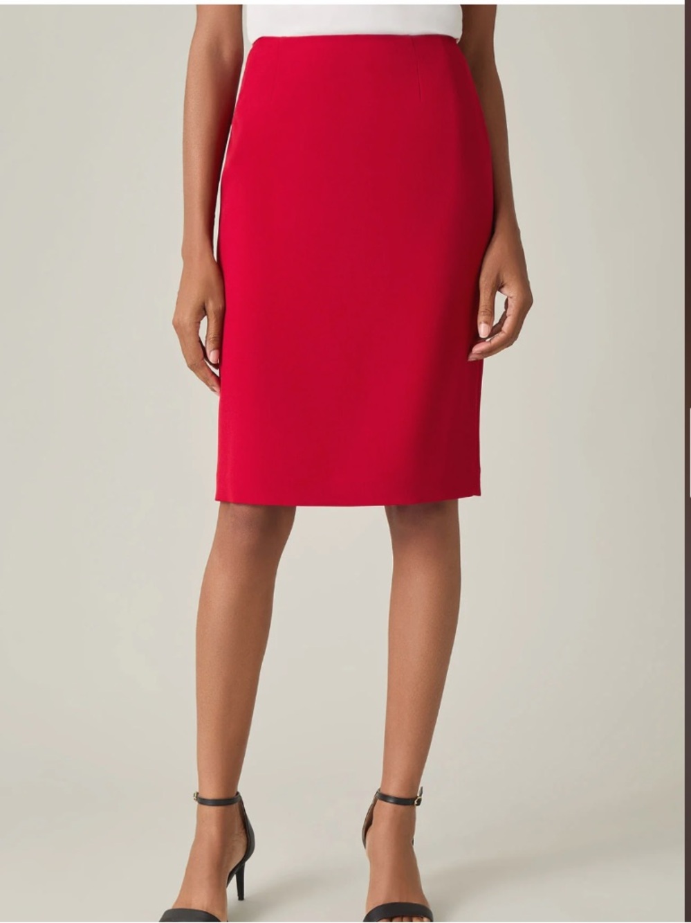 White House Black Market Red Pencil Skirt